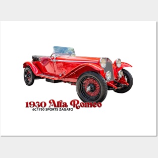 1930 Alfa Romeo 6C1750 Sports Zagato Posters and Art
